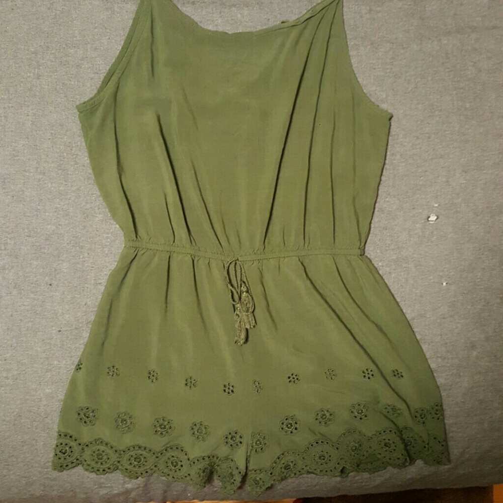 Mossimo Army Green Romper